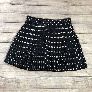 Tommy Hilfiger Polka Dot Navy Pleated  Skirt